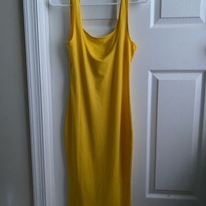 Yellow body dress